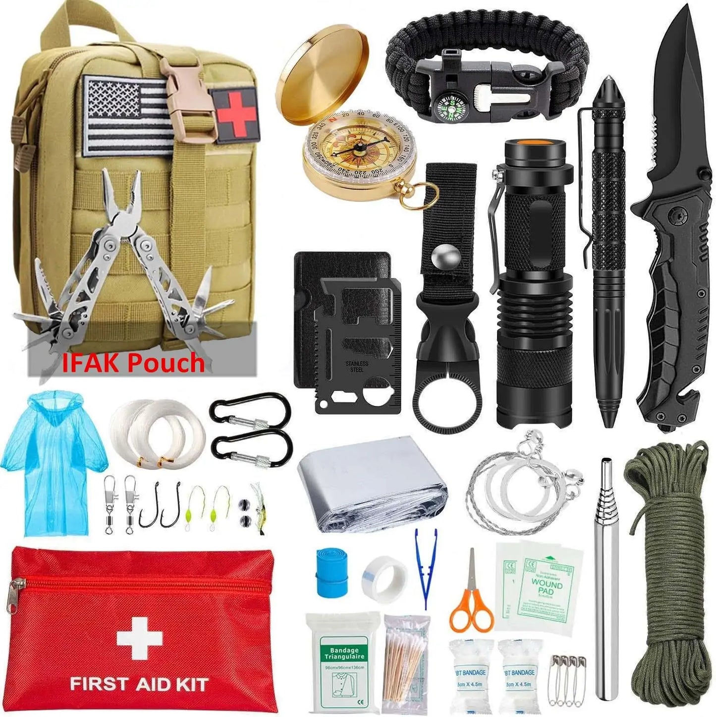 EDC Survival Gear 47 In 1 Kit