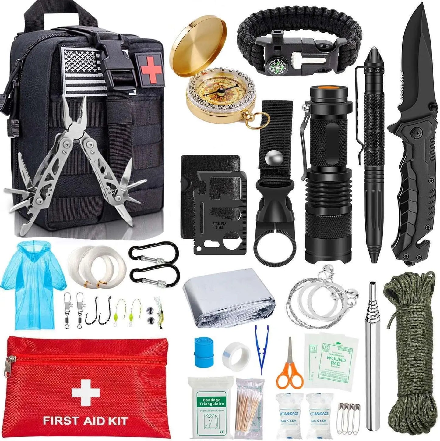 EDC Survival Gear 47 In 1 Kit